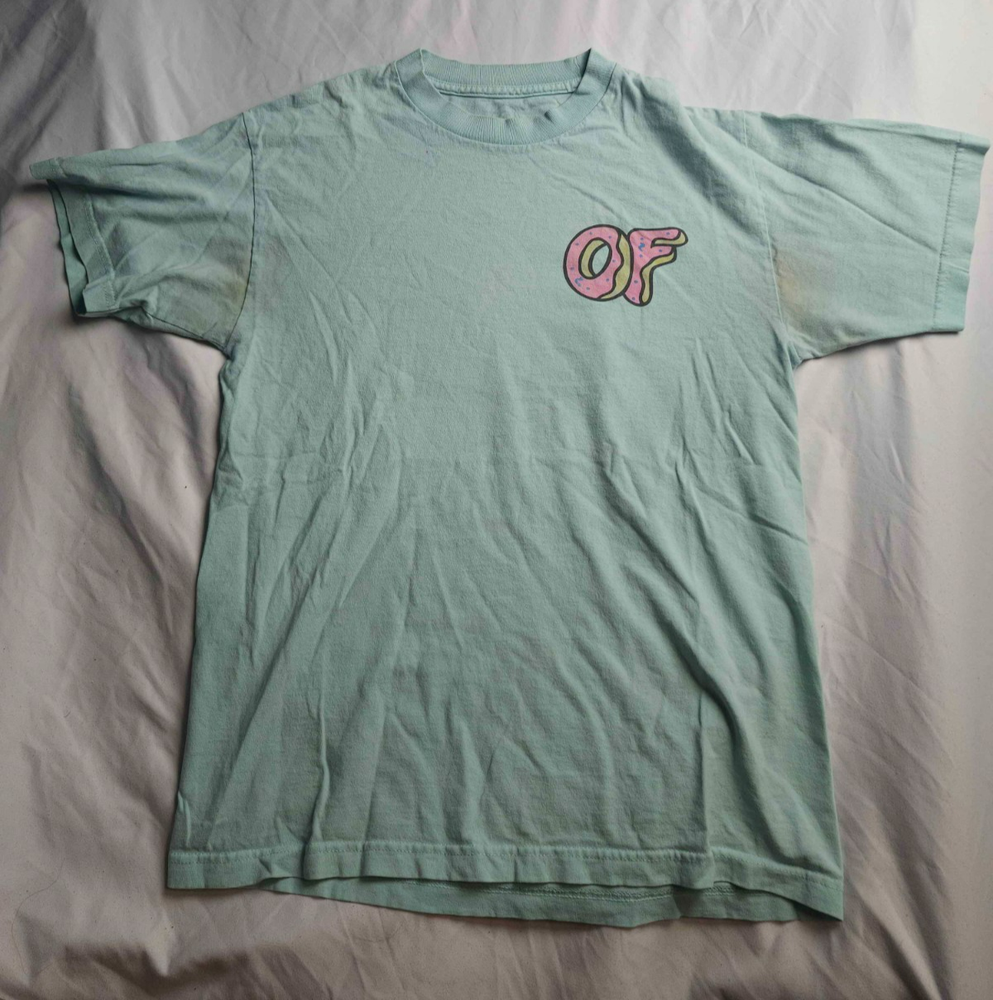Odd Future Tyler The Creator Donut Logo T-Shirt Mens Size Medium Blue Grunge Y2K