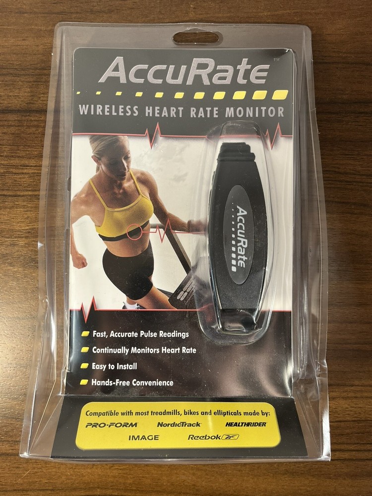 AccuRate Wireless Heart Rate Monitor Workout Treadmills Bikes Ellipticals NEW-image