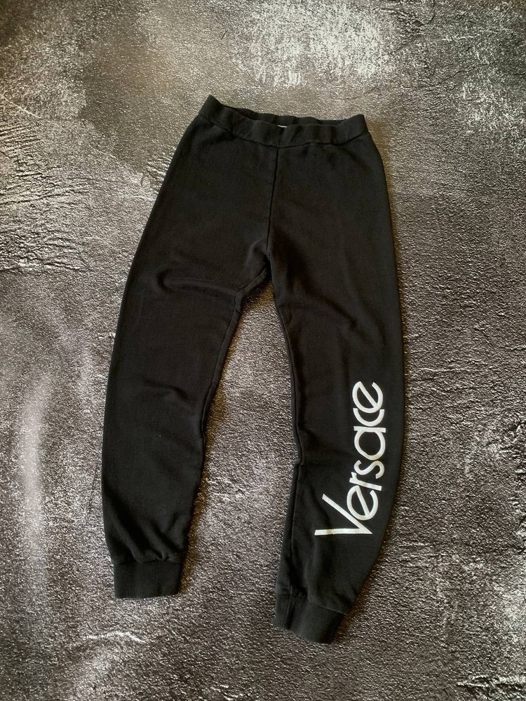 Versace Logo Sweatpants Joggers Black