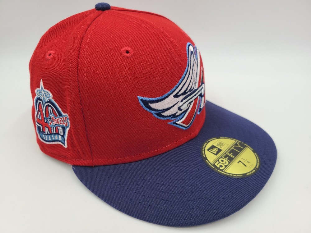 Gorra exclusiva de Los Angeles Angels 40 aniversario 59Fifty 7 1/4 Hat Club Anaheim
