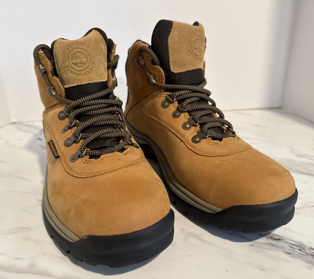 Timberland Men's Waterproof Black & Wheat Nubuck Boots Size 8.5 A3946 New
