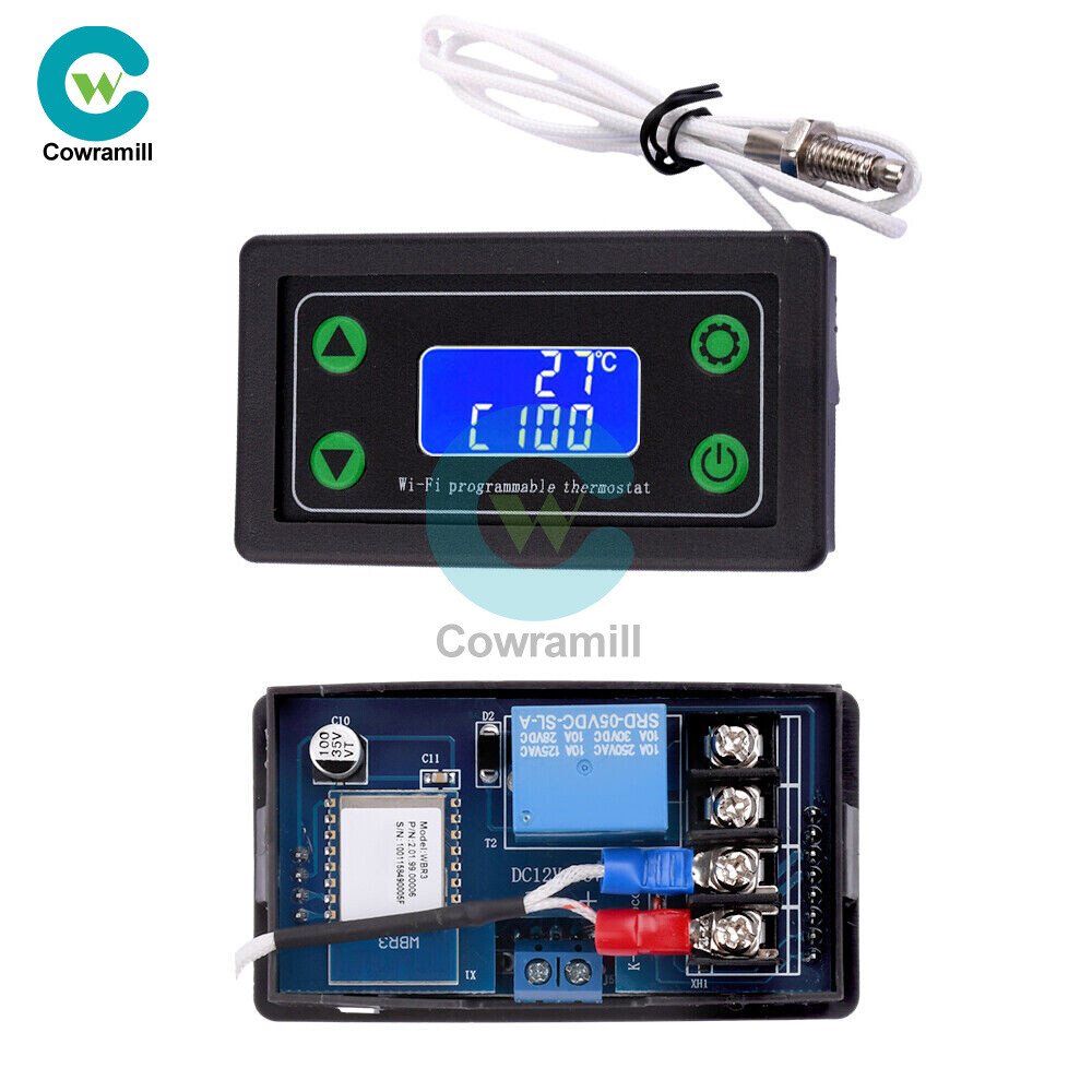 Smart High Temperature Digital Temperature Controller WIFI K-Type Thermocouple.
