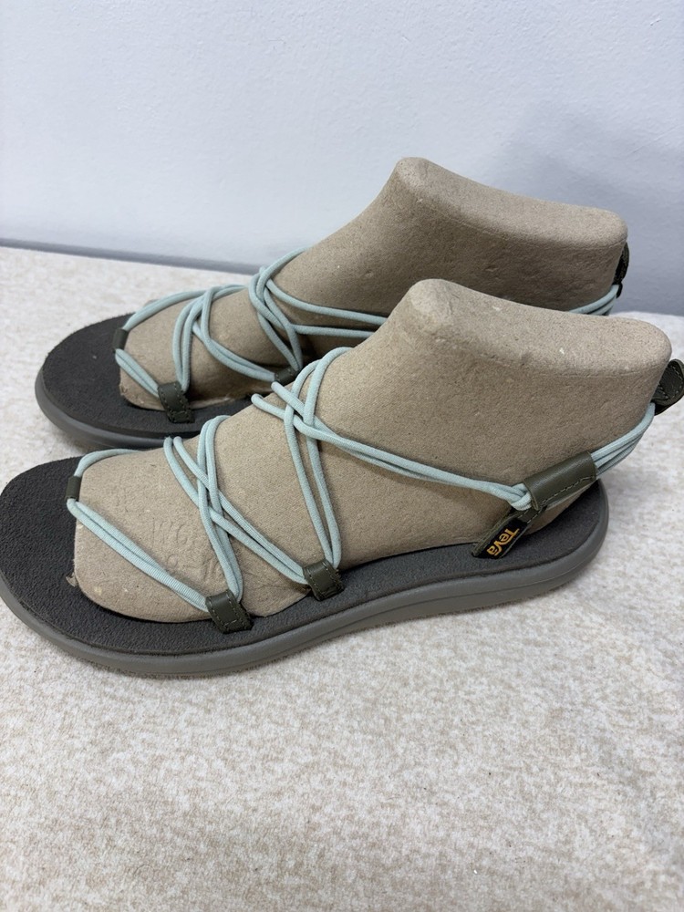 Teva Womens Voya Infinity Blue  Black Women Casual Lifestyle Sandal Sz 8