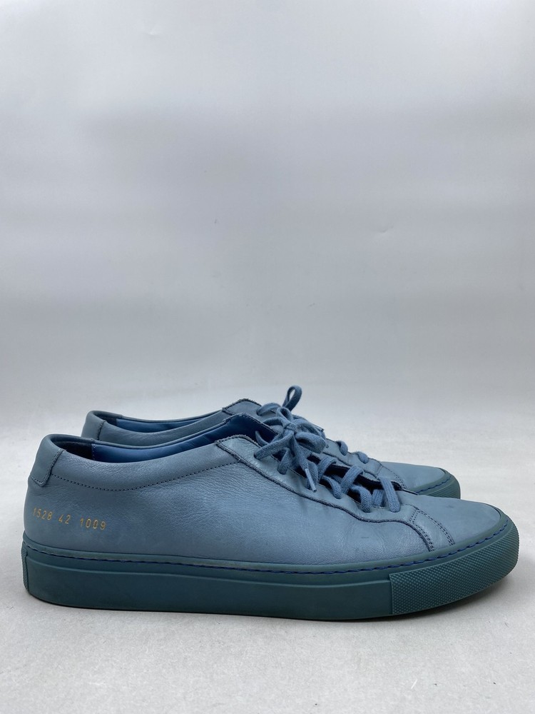 Common Projects Achilles Blue Leather Low Top Sneaker M 9-image