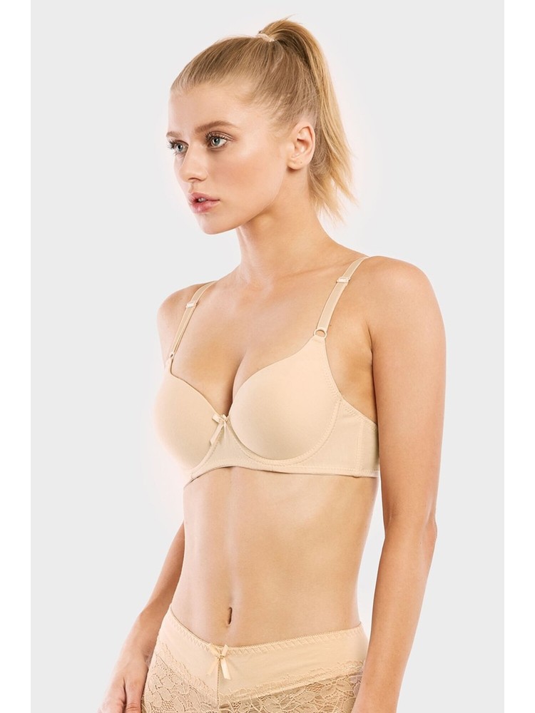 MAMIA Intimates Beige BOW DETAIL Full Coverage Bra 38C