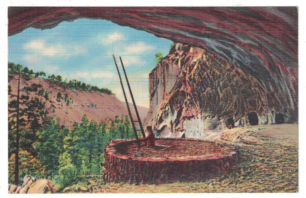 1940'S Kiva Of Ancient Cliff Dwellers Rito De Los Frijoles Canyon New Mexico Pc