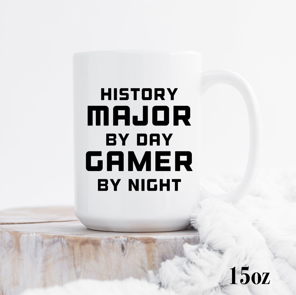 History Major Mug College Student Gamer Night Gift Idea  