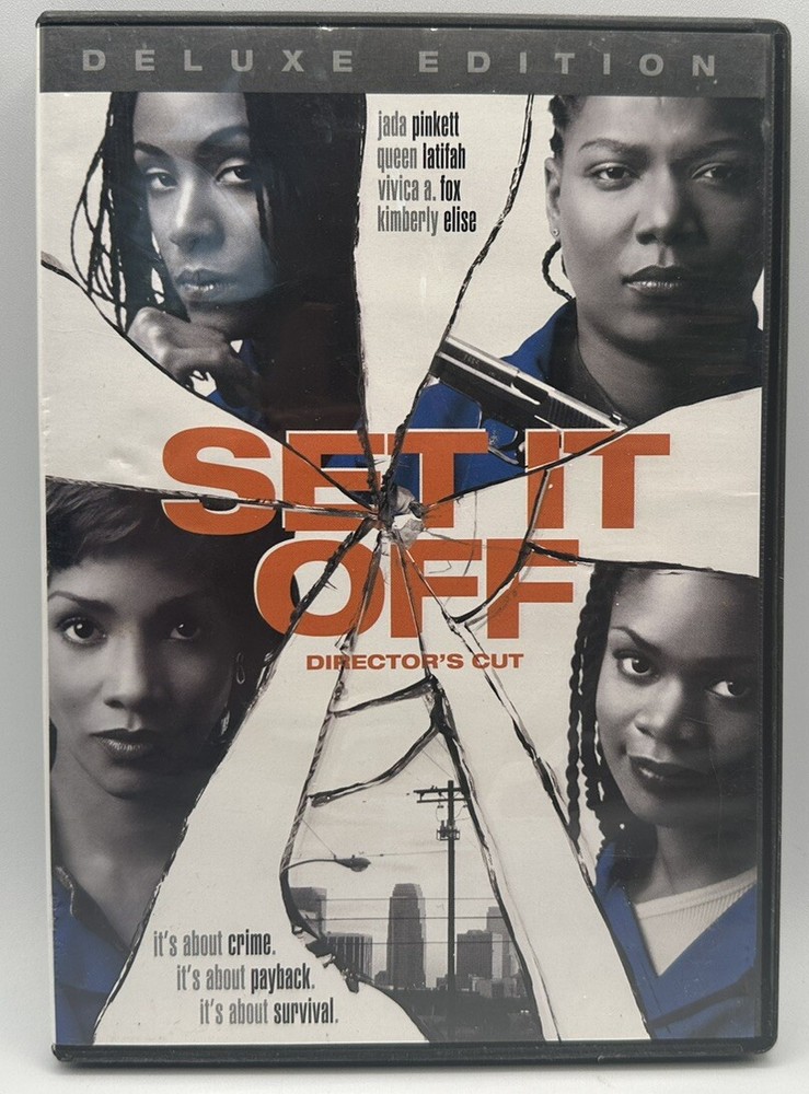 Set It Off DVD Deluxe Edition Director's Cut Jada Pinkett Queen Latifah 2009