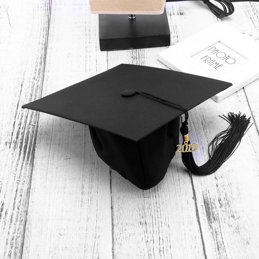 Adjustable Graduation Cap for Kids and Adults with Decoration