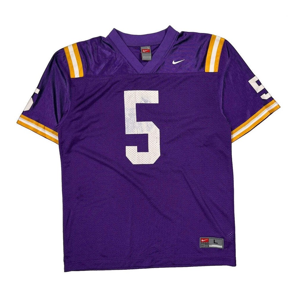 Lsu Tigers Nike Football Jersey - Large Purple Polyester