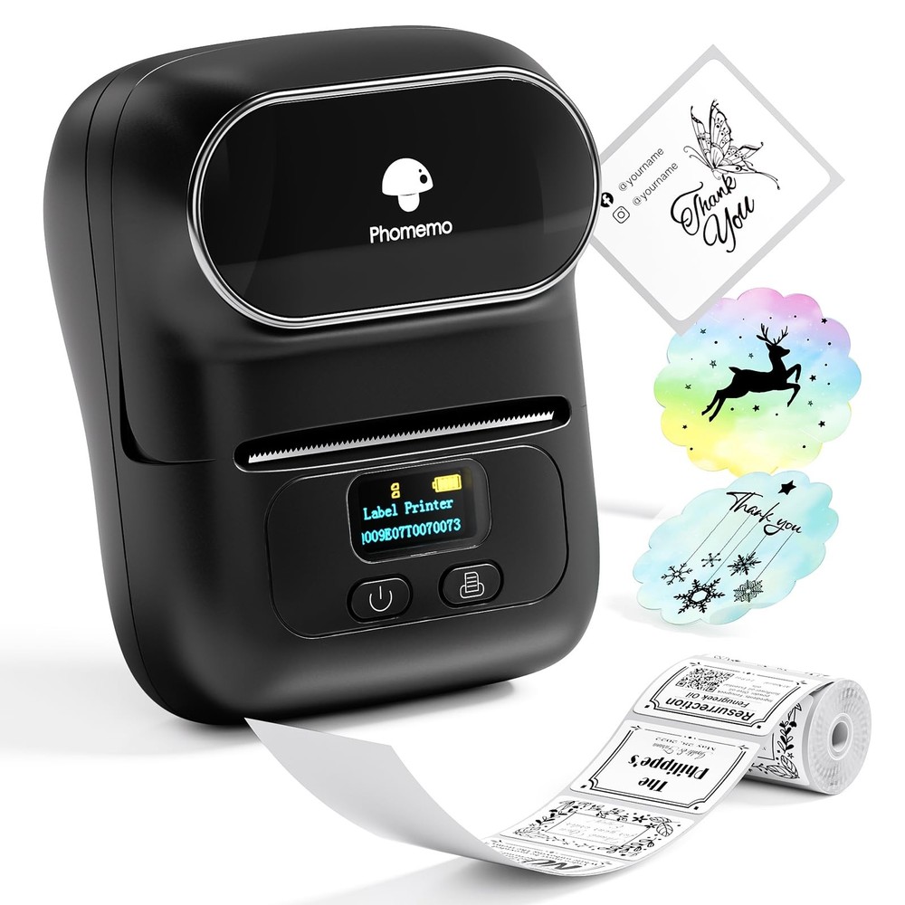 M110 Bluetooth Barcode Label Printer Portable Thermal Label Maker