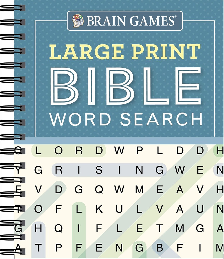 Brain Games - Large Print Bible Word Search (Blue) (Brain Games - Bible)