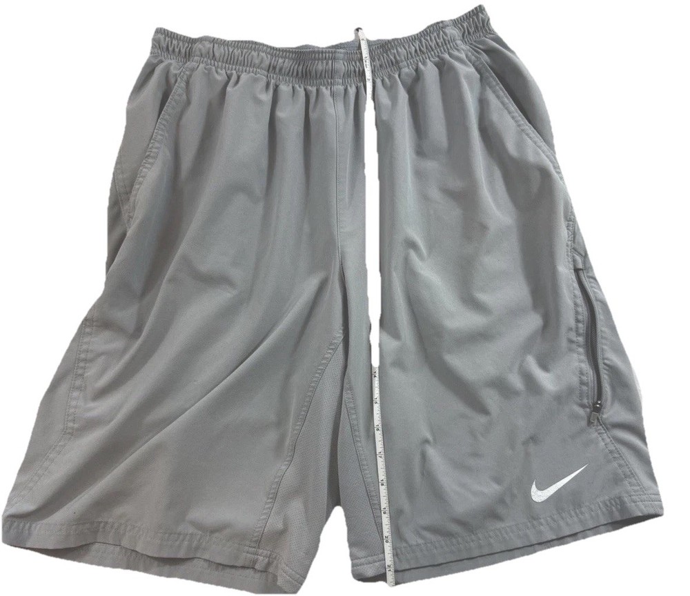 Nike Court Flex Tennis Shorts Gray Dri‑Fit Athletic Running Men’s Large Woven
