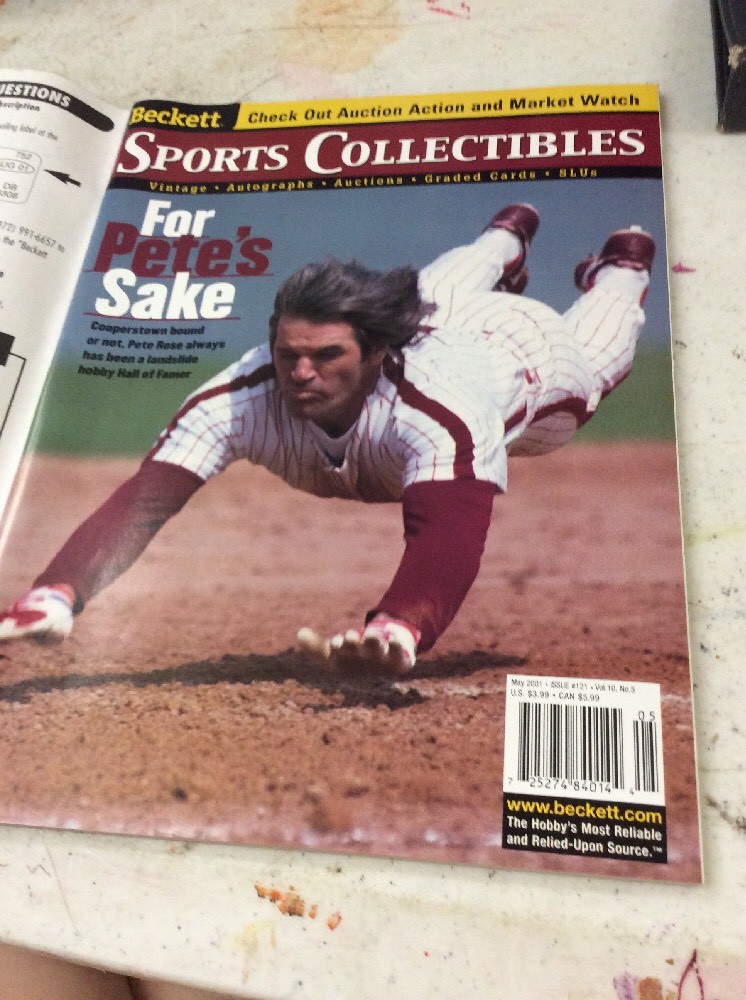 BECKETT SPORTS COLLECTIBLES MAGAZINE May 2001 Pete Rose