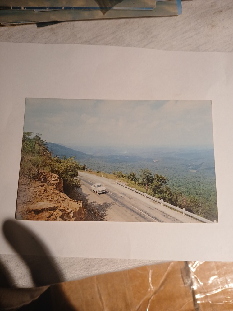 Arkansas Postcard Ozark Playground Series Highway 7 near Jasper AR