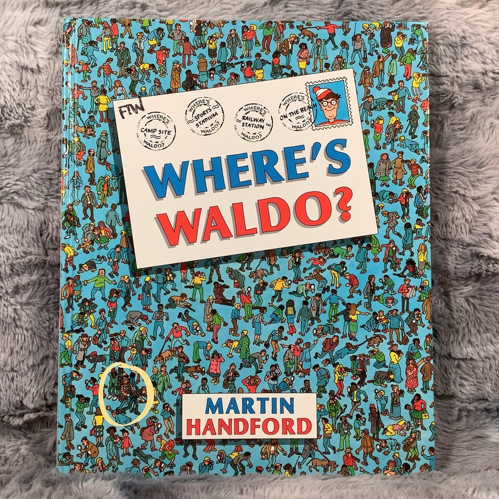 Where's Waldo? Martin Handford 1st First US Edition HC W/ Banned Topless Pic