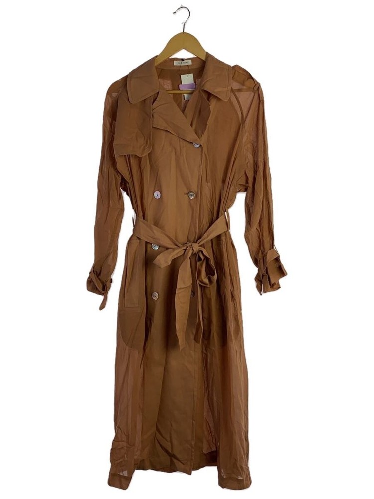 Casa Fline Trench Coat/Free/Cotton/Orn/Plain/1201307001 50301