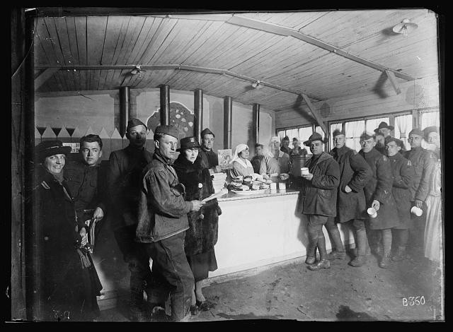 Photo:Le Mans France American Red Cross Wet Canteen 1919 WWI Interior