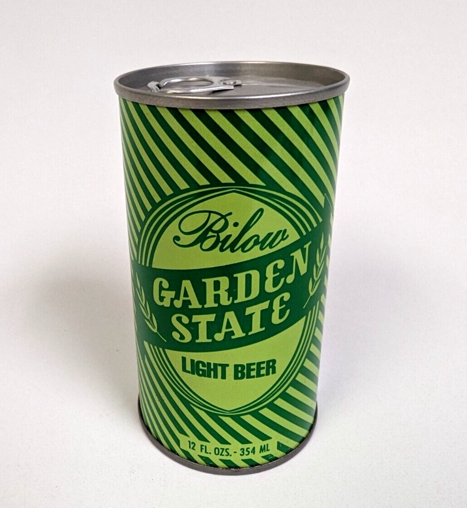 79 Bilow Garden State Light Beer Green Striped Leprechaun Metal Can