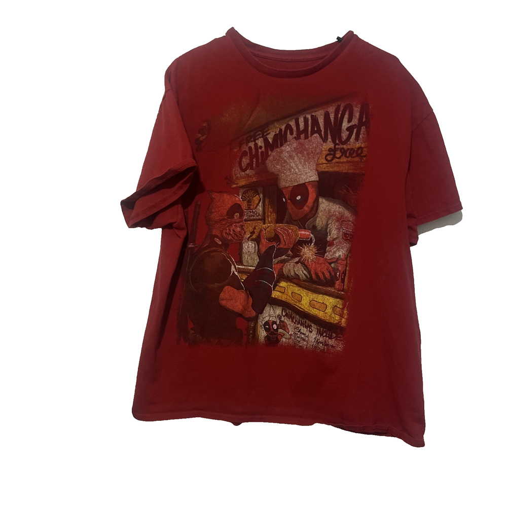 Marvel Deadpool Chimichanga Taco Truck T-Shirt Men's Sz L  T11