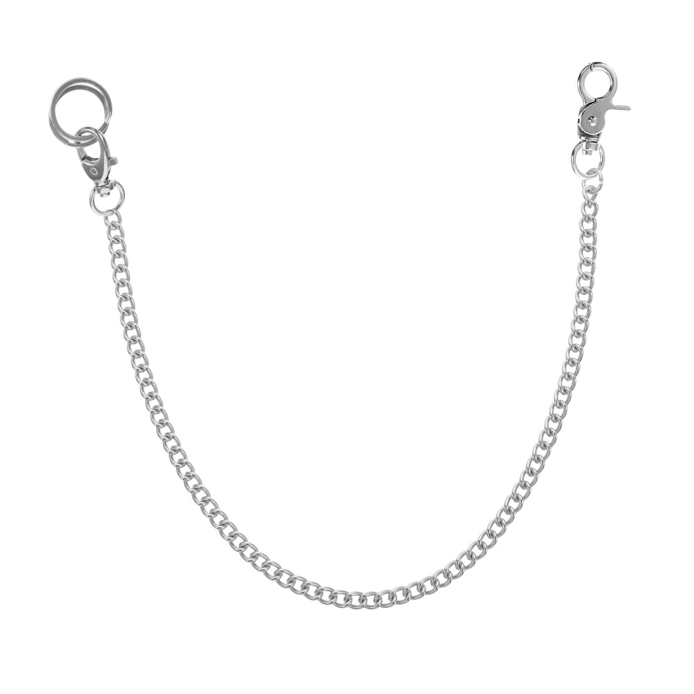 Vintage Electroplated Metal Pocket Watch Chain with Lobster Clasp for Men's Suits & Jeans  