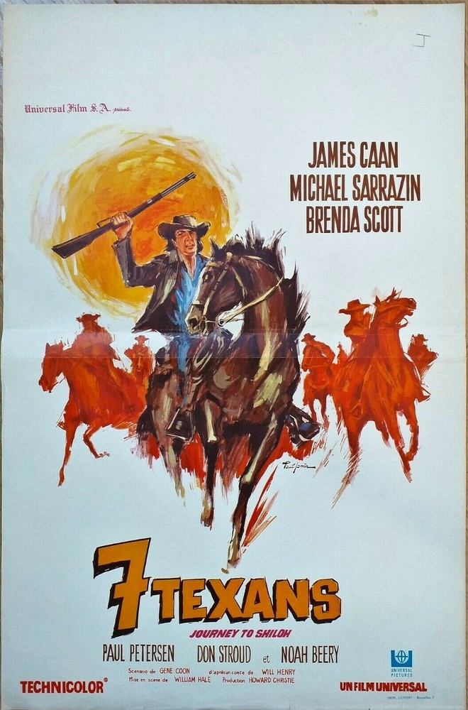 Western Movie Poster 7 TEXANS James Caan - 40 X 60 Cm