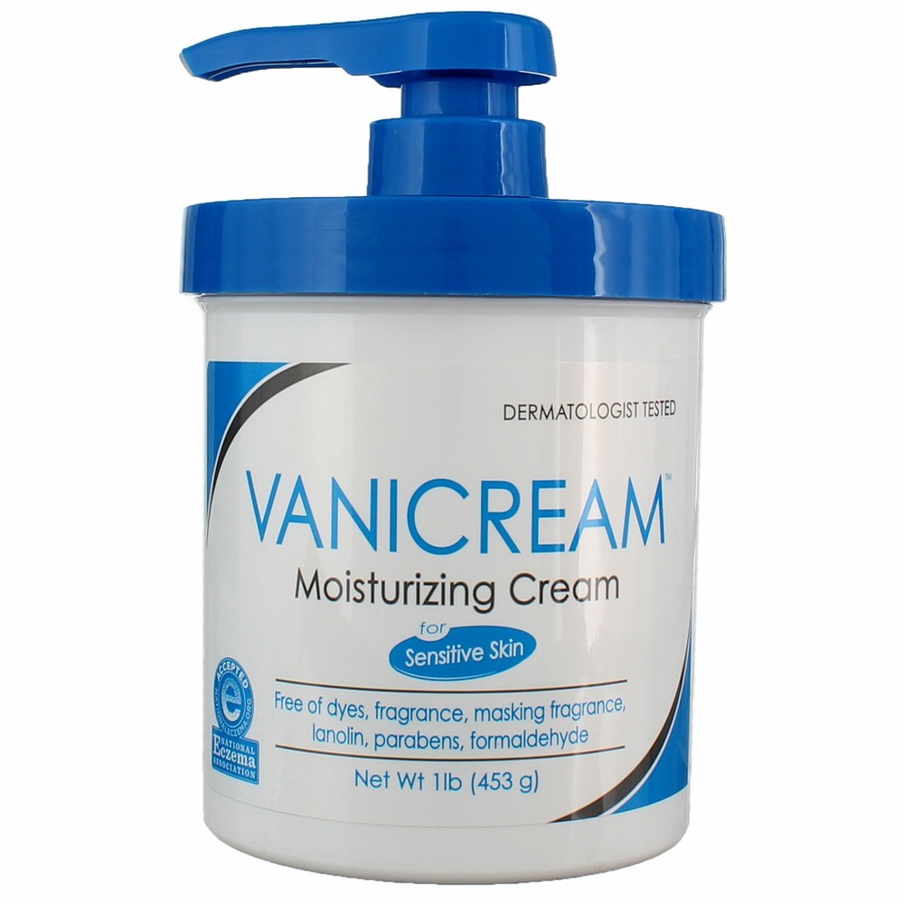 3 Pack Vanicream For Sensitive Skin Moisturizing Cream, 1 lbs