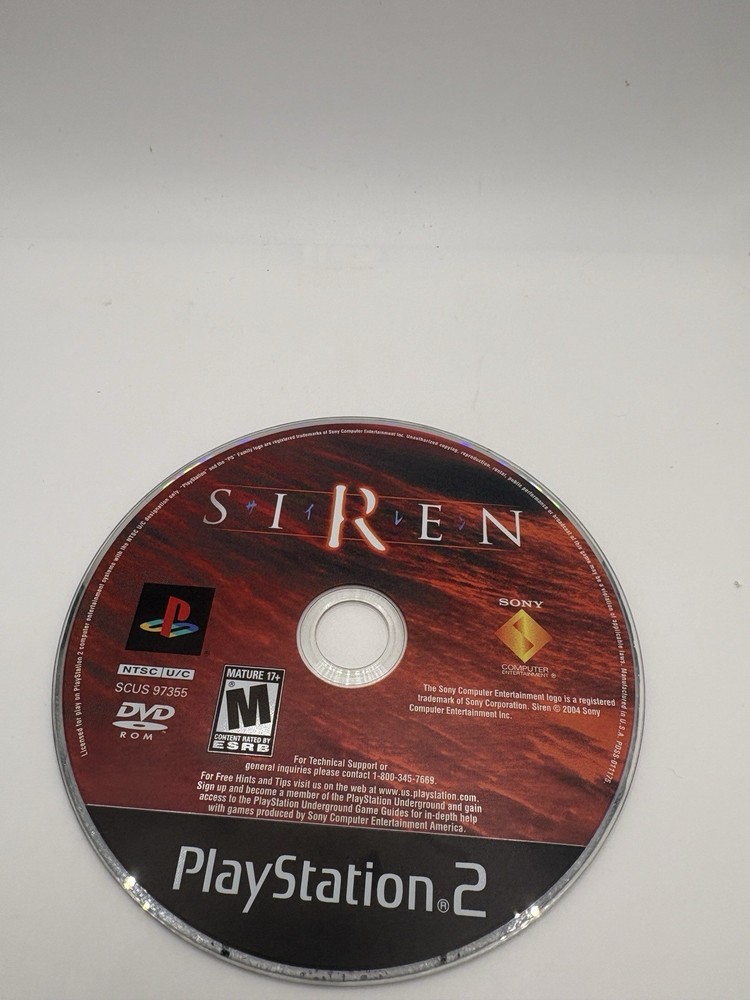 Siren (Playstation 2 PS2) Disc Only Tested - Authentic