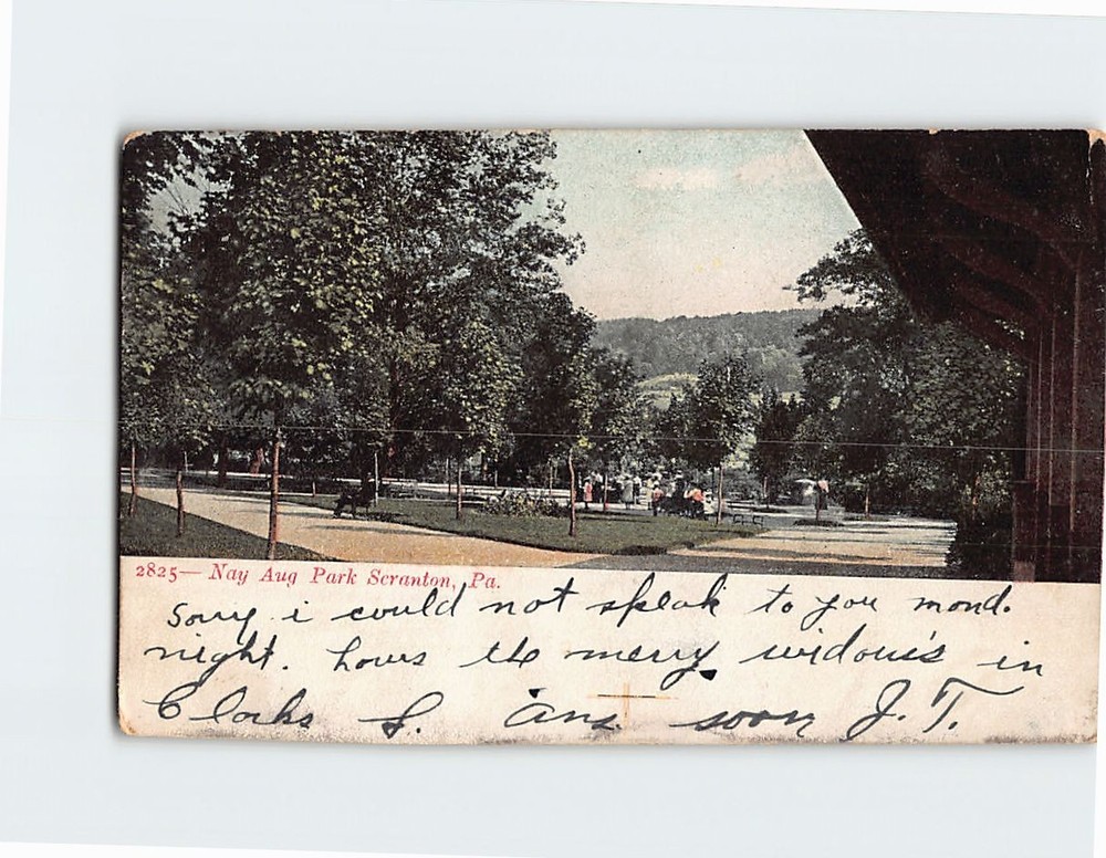Postcard Nay Aug Park Scranton Pennsylvania USA