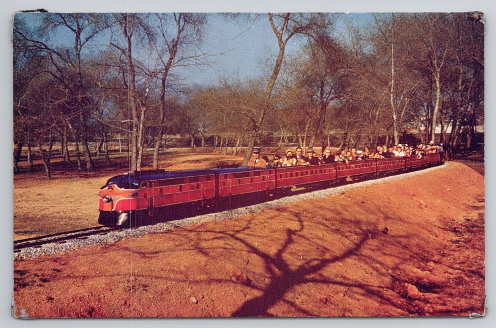 Griffith Park Miniature Railroad Los Angeles CA Postcard GM F-5 Streamliner