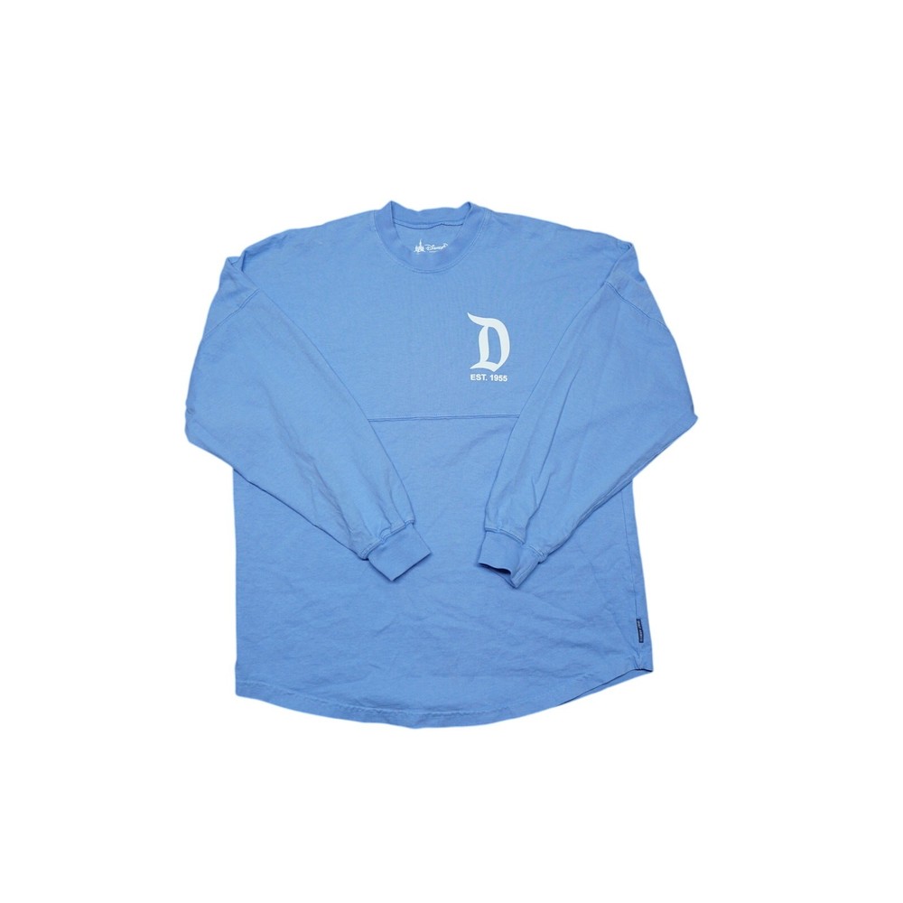 Disney Disneyland Resort Spirit Jersey Men’s Medium Blue Long Sleeve Logo