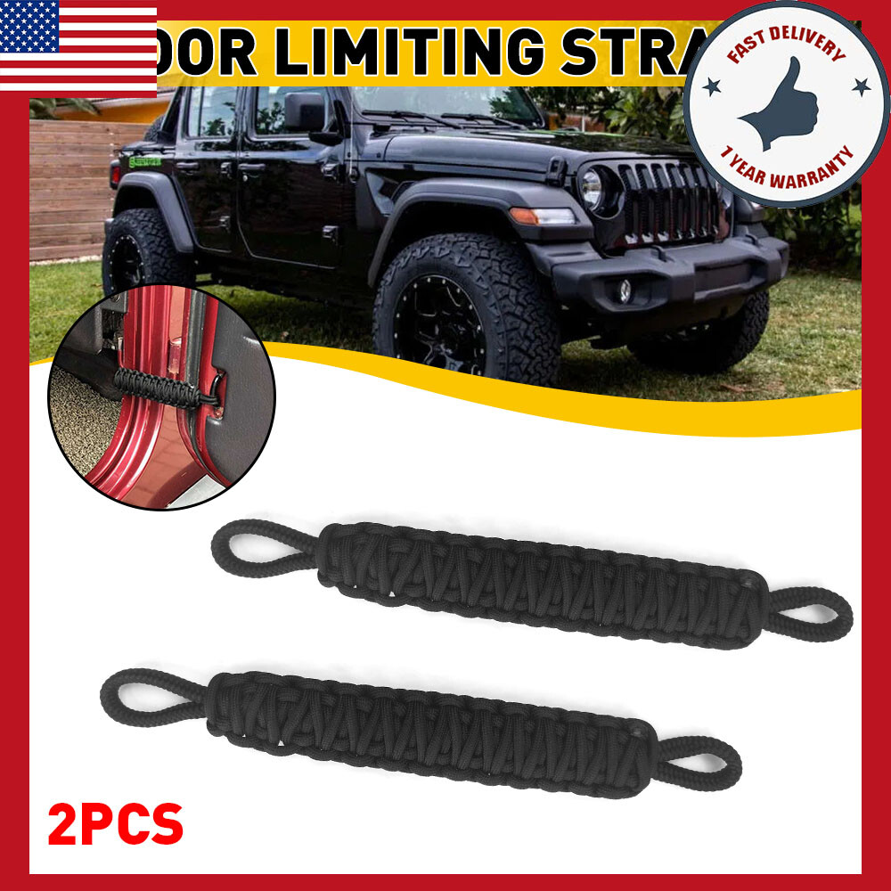 Polyester Car Door Limiting Straps for 1976-2021 Wrangler Jeep JL JK TJ LJ YJ CJ