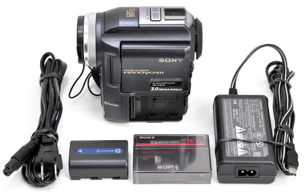 Sony Handycam DCR-PC300 120x Mini DV Camcorder Nightshot Carl Zeiss Lens Japan