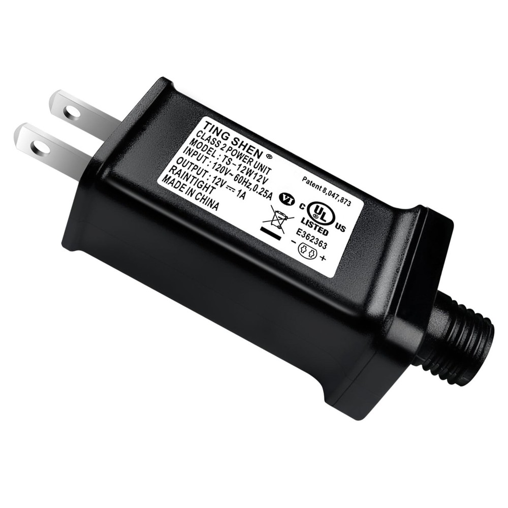 12V 1A LED Power Supply TS-12W12V Inflatable Transformer Replacement Class 2 ...