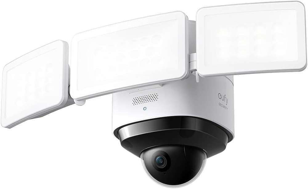 Smart Outdoor Floodlight Cam with 2K Resolution & AI Tracking - Weatherproof