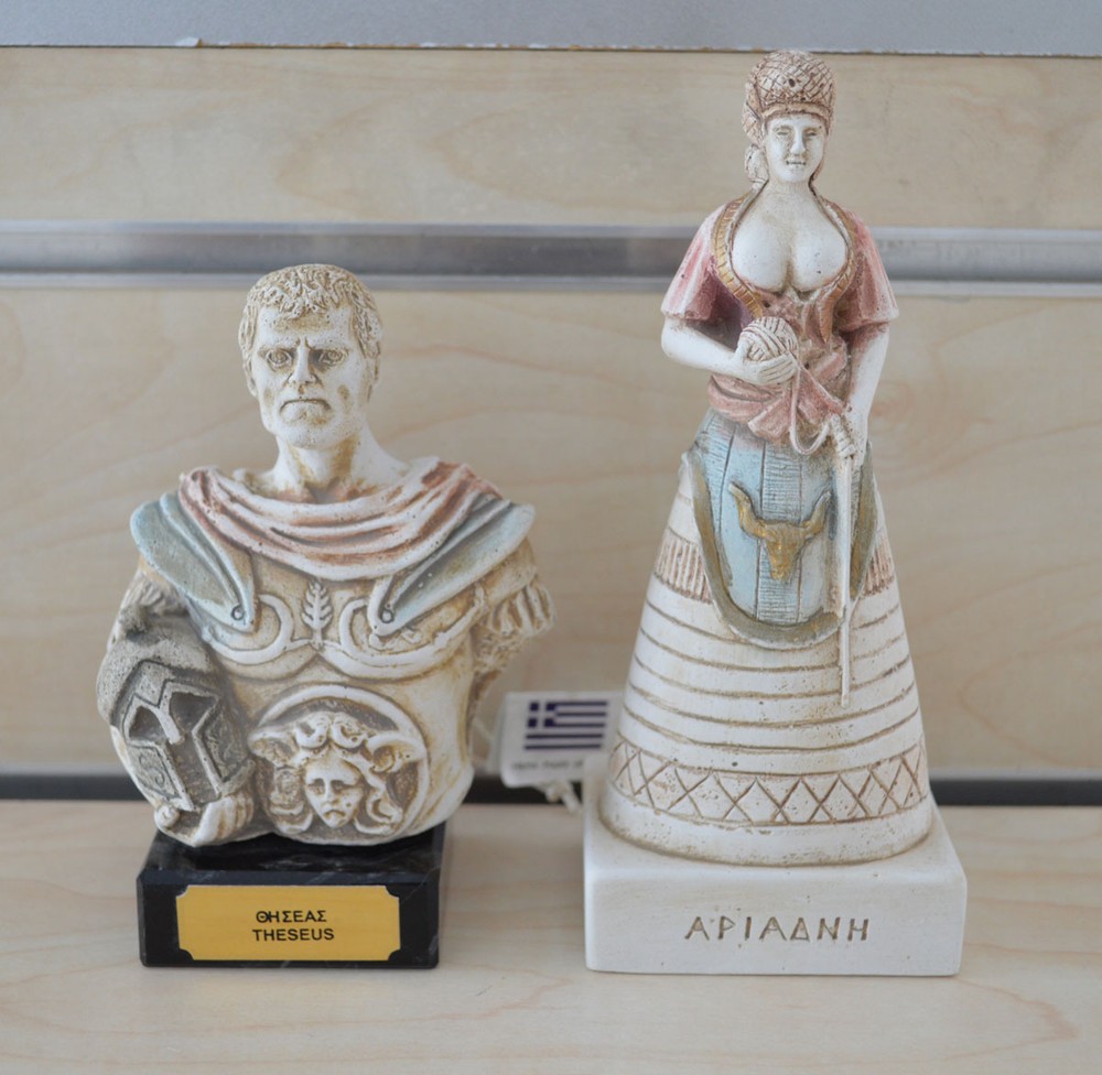 Theseus Ariadne sculpture set artifacts