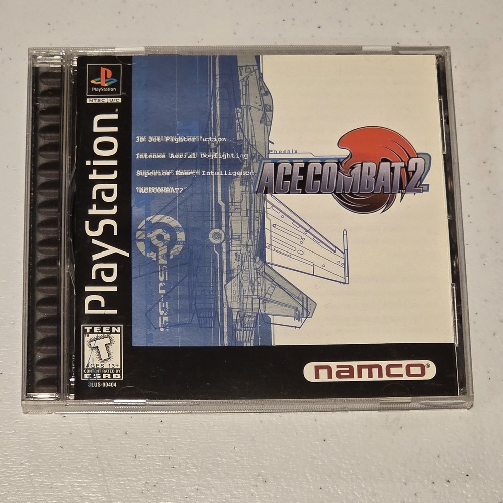 Ace Combat 2 Sony Playstation PS1 In Case With Manual & Registration Card-image