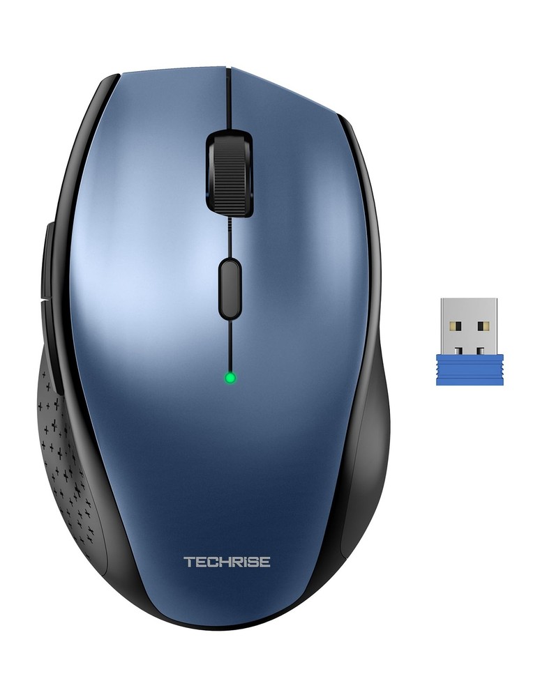 Wireless Mouse 4800 DPI, 2.4G USB Computer Mouse, 6-Level Adjustable DPI, 30-...