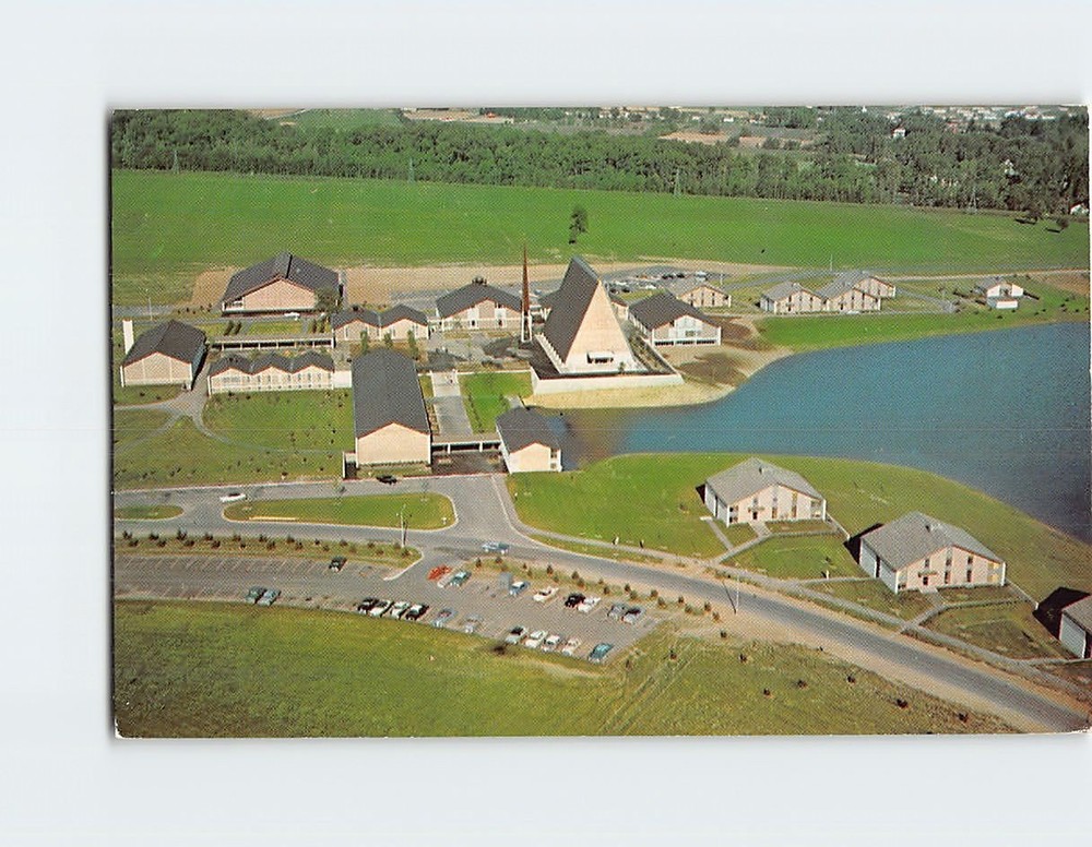 Postcard Central Group of Concordia Senior College Fort Wayne Indiana USA