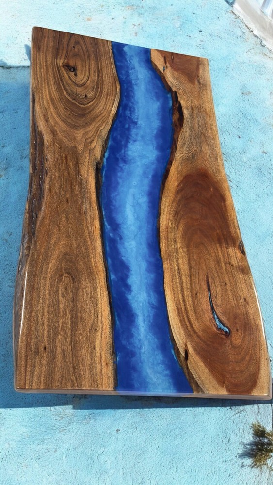 48-Inch Epoxy Resin Dining Table Top Kitchen Office Slab Hotel Furniture