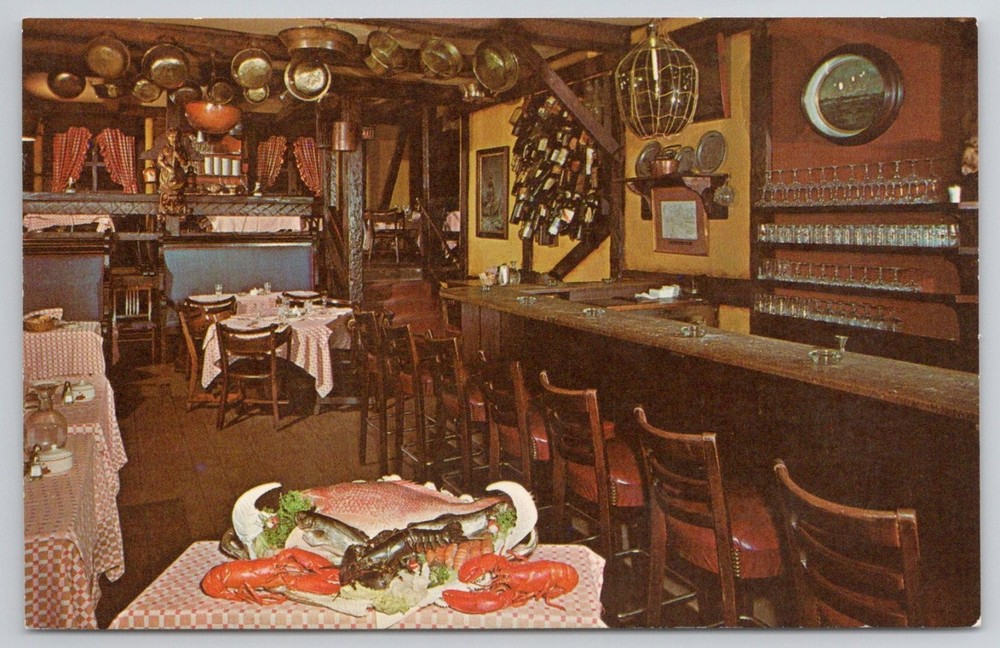 Vintage Postcard Cape Cod Room The Drake Hotel Chicago Seafood Restaurant