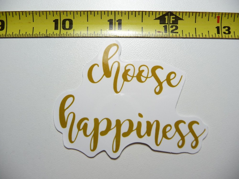 Choose Happiness Motivational Decal Sticker for Positive Attitude