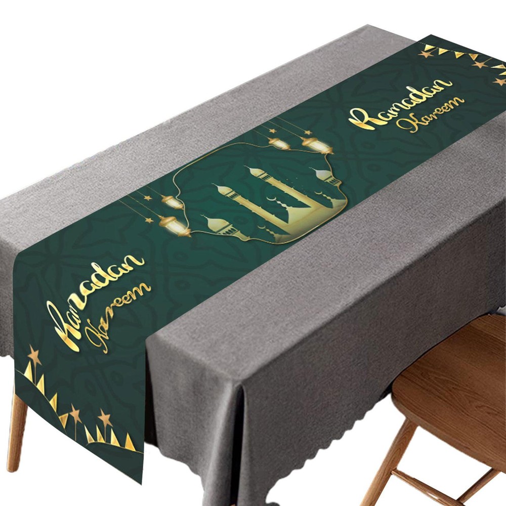 Eid Table Bunner Gold Star Table Bunner Placemats Rectangular  Photo Booth Props