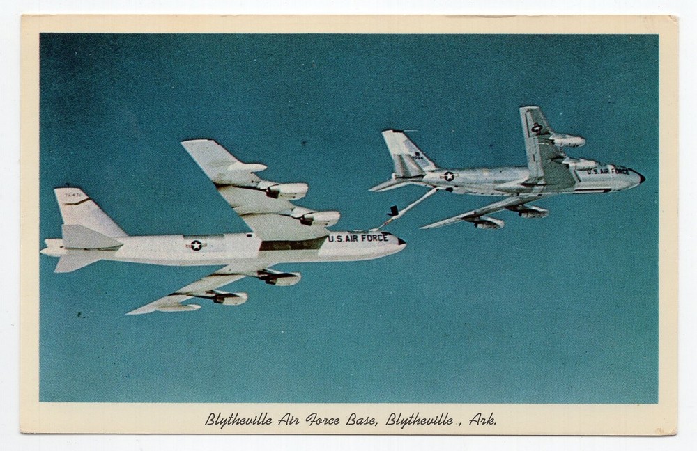 1960s? Chrome - KC-135 Refueling B-52, Air Force Base - Blytheville, Arkansas