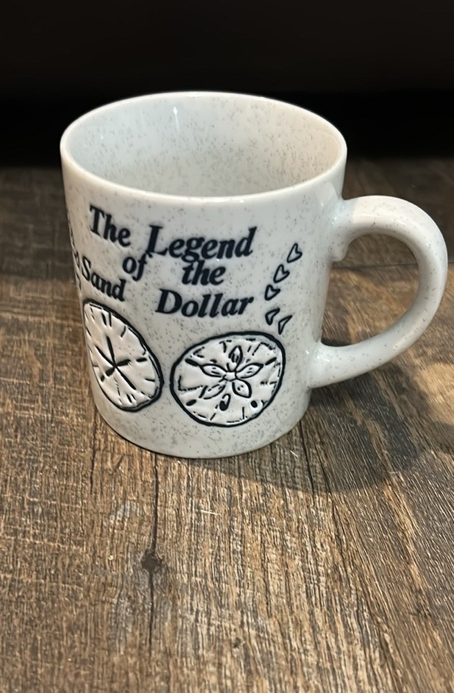 The Legend of Sand Dollar Coffee Tea Mug Cup Vintage Nice Condition! Made Japan