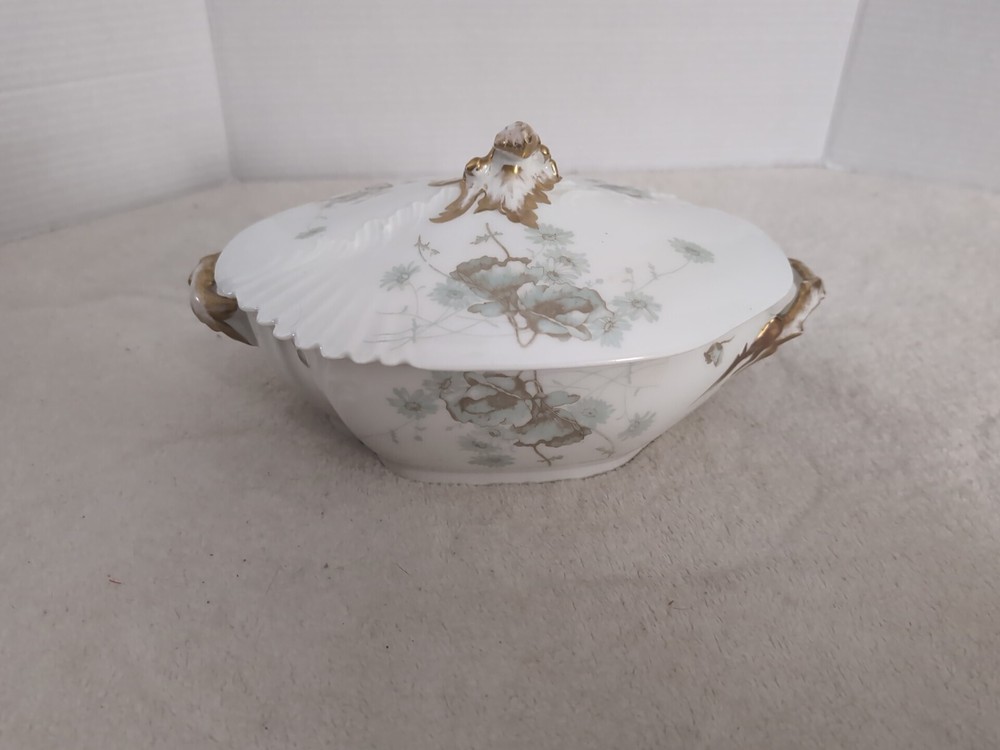 Antique Theodore Haviland Limoges China Casserole Dish