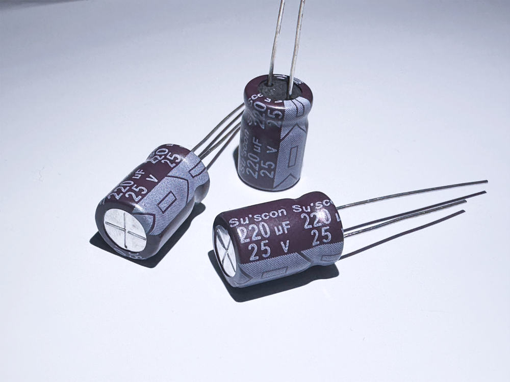 20Pcs SG25M220 Suscon 220uF 25V 8x12 Aluminum Electrolytic Radial Capacitor