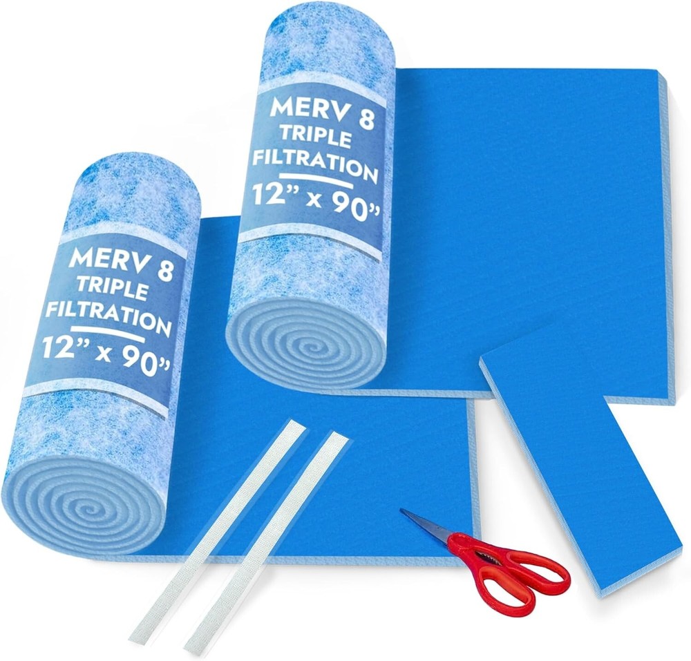 Premium 2 Pack MERV 8 Cut to Fit Air Vent Filters - Easy Install & Customizable