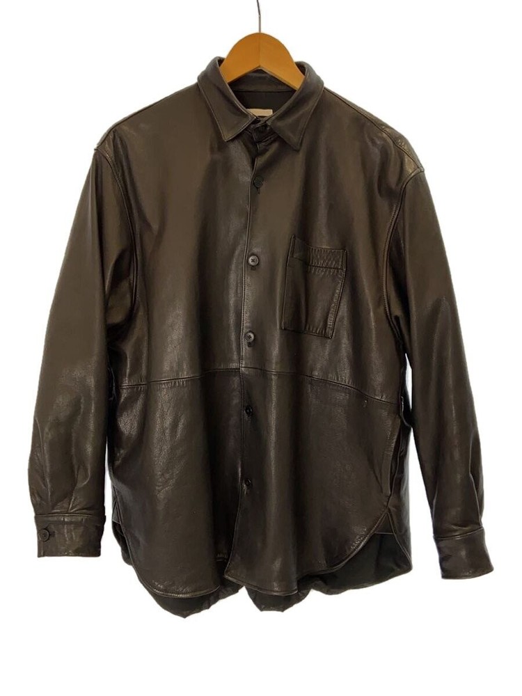 Blanc Ym Black Cowhide Leather Jacket Blouson Style BL-24S-PLWS 427  