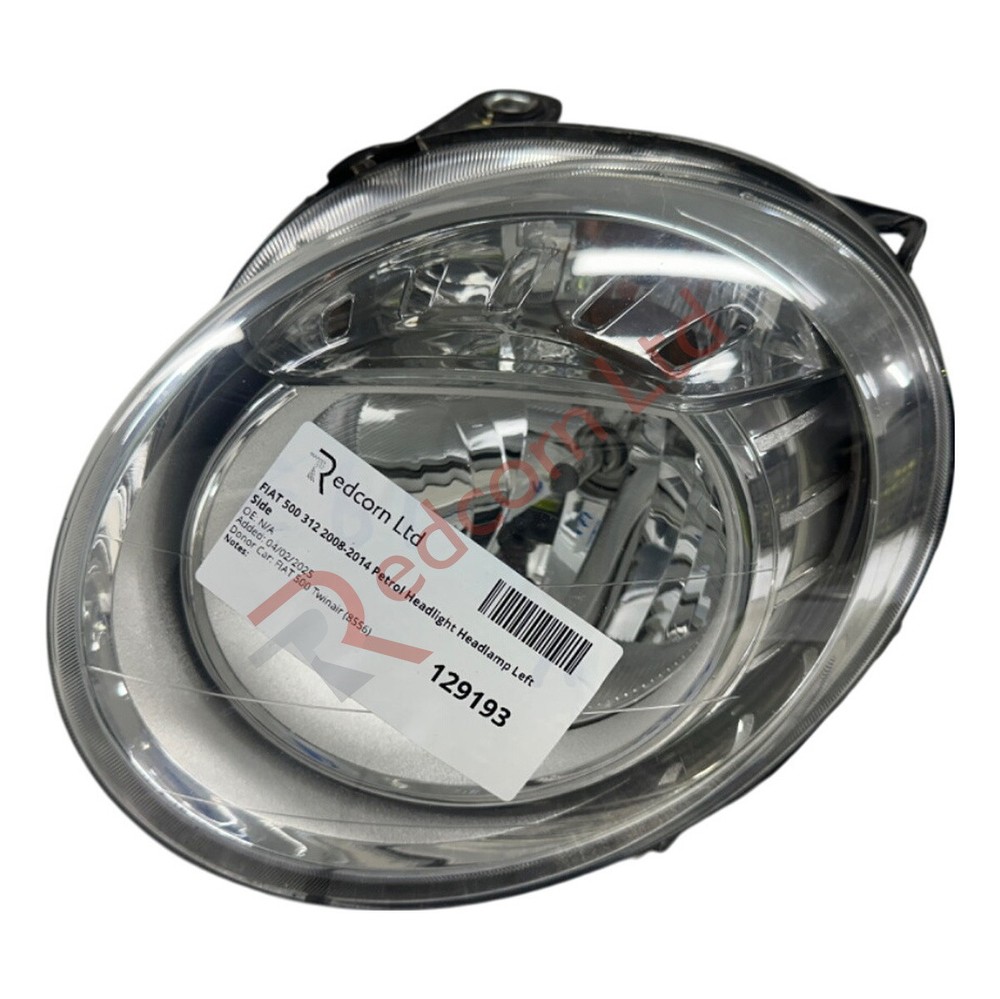 FIAT 500 312 2008-2014 Petrol Headlight Headlamp Left Side